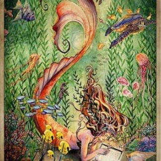 8"x12" Metal Tin Sign Retro Wall Decor Mermaid On The Ocean
