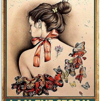 8"x12" Metal Tin Sign Butterfly She Whispered Back