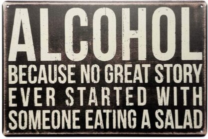 8"x12" Tin Signs Unique Metal Bar Wall Plaque Decor