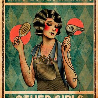 8"x12" Metal Tin Sign Just A Girl Who Loves Making Other Girls Feel Onesomes!