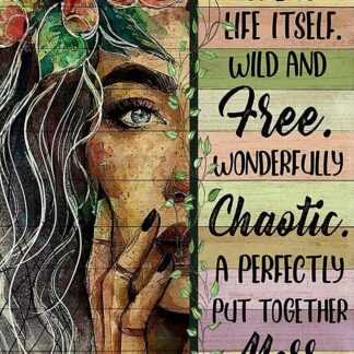 8"x12" She Had The Soul of A Gypsy Heart of Hippie Flower Girl Tin Sign