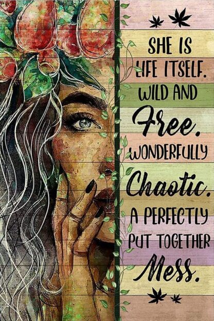 8"x12" She Had The Soul of A Gypsy Heart of Hippie Flower Girl Tin Sign