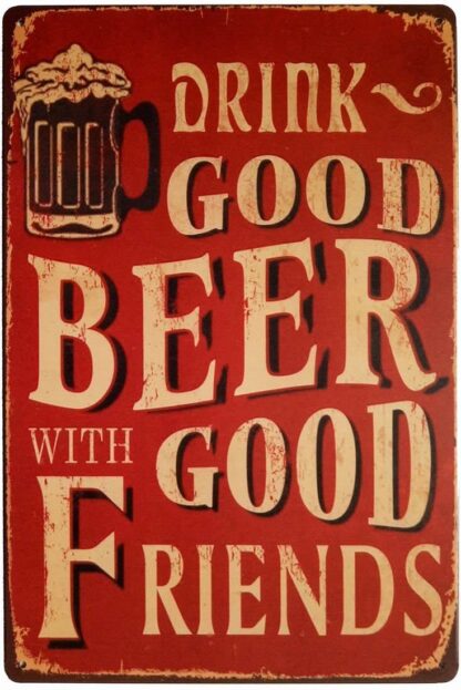 8"x12" Retro Vintage Tin Sign Bar Wall Decor