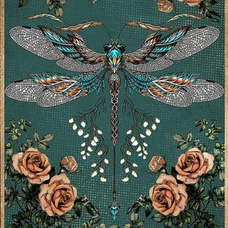 8"x12" Dragonfly into The Forest I go to Lose My Mind and Free My Soul Tin Sign