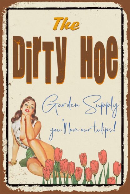8"x12" Funny Garden Metal Tin Sign