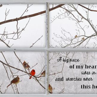 8"x12" Tin Sign A Big Piece of My Heart Lives in Heaven and Watches Over This Home
