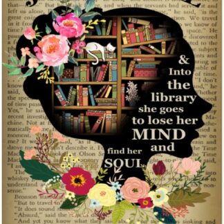 8"x12" Just A Girl Who Loves Books Metal Tin Sign