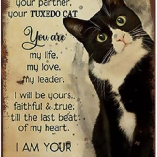 8"x12" I Am Tuxedo Cat Decor Tin Sign