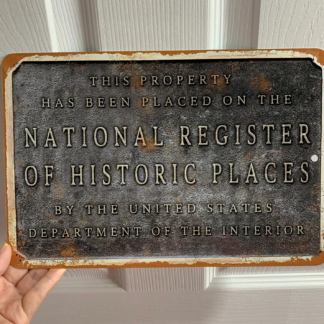 National Register Plaque For Your Historic Place Retro Metal Aluminum Tin Sign Vintage 8x12 Inch