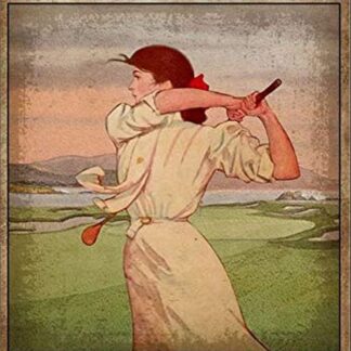 8"x12" Girls are Just Born with The Golf Course in Their Souls Metal Tin Sign