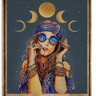 8"x12" Stay Wild Moon Child Retro Metal Tin Sign