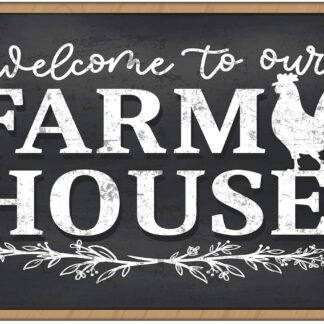 8'x12" Metal Tin Sign Welcome to My Farmhouse