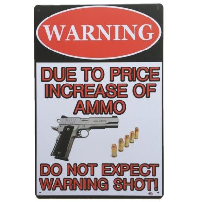 8"x12" Funny Warning Metal Tin Sign