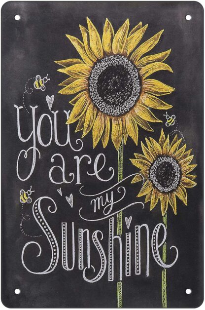 8"x12" Metal Tin Sign You Are My Sunshine