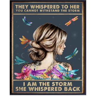 8"x12" They Whispered to Her You Cannot Withstand The Storm Tin Sign