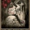 8"x12" Sugar Skull I See Your Scars Metal Tin Sign - Image 2