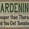 8"x12" Metal Tin Sign - Garden Therapy Plant Tomato