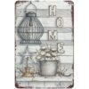 8"x12" Metal Tin Sign - Home
