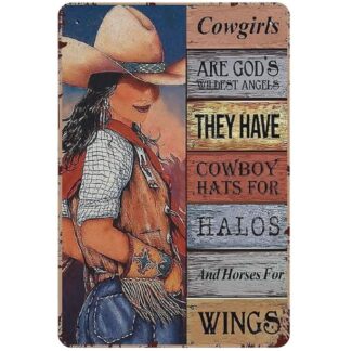 8"x12" Metal Tin Sign - Cowgirls