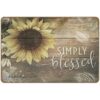 Simply Blessed  - Metal Aluminum Sign 8x12 Inch