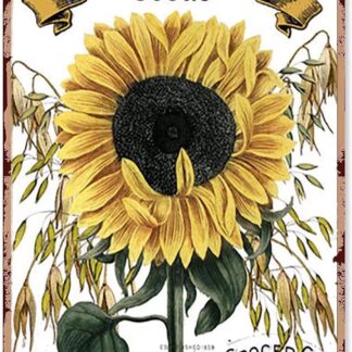 8″x12″ Funny Sunflower Seeds Aluminum Sign