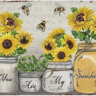 8″x12″ You Are My Sunshine Aluminum Sign