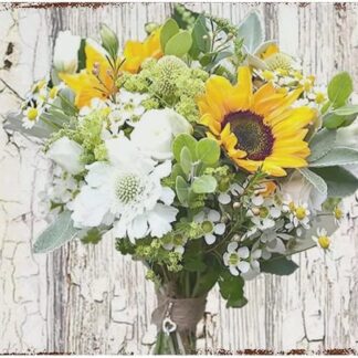 8″x12″ Wall Decor Sunflowers Aluminum Sign
