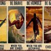 8″x12″ Wall Decor Surfing Man Aluminum Sign