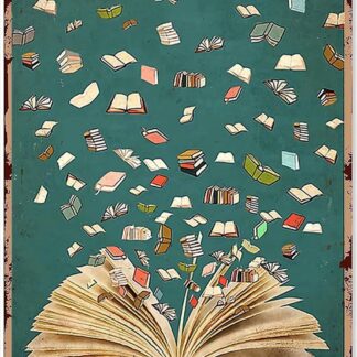 8"x12" Vintage Wall Decor Metal Tin Sign-It's A Good Day to Read A Book
