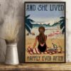 8″x12″ Metal Aluminum Sign - And She Lived Happily Ever After