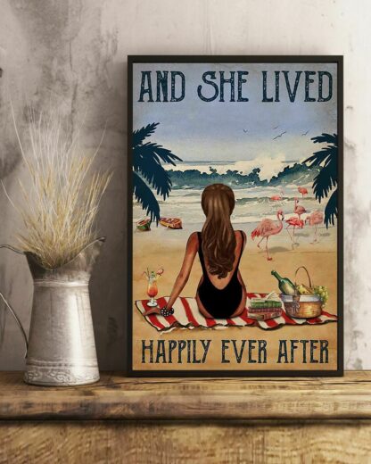 8″x12″ Metal Aluminum Sign - And She Lived Happily Ever After