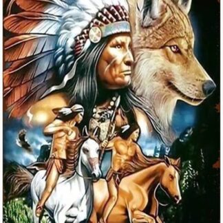 8"x12" Indian Animal Metal Tin Sign