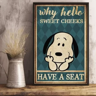 8″x12″ Metal Aluminum Sign - Sweet Cheeks Have A Seat