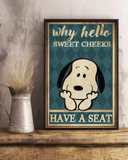 8″x12″ Metal Aluminum Sign - Sweet Cheeks Have A Seat