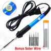Soldering Iron Electric Gun Adjustable Temperature 60W Welding Solder Wire Kit