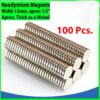 100 Neodymium Magnets Round Disc N35 Super Strong Rare Earth 12mm X 2mm Fridge