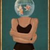 8″x12″ Metal Aluminum Sign - Metal Tin Signs Hippie Girl We're Just Two Lost Souls Swimming in A Fish Bowl