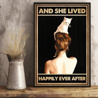8″x12″ Metal Aluminum Sign - And She Lived Happily Ever After
