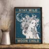 8″x12″ Vintage Style Aluminum Sign - Stay Wild Moon Child