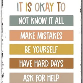 8″x12″ Metal Aluminum Sign - It is Okay To