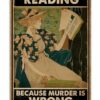 8″x12″ Metal Aluminum Sign - Reading Because Murder Is Wrong - Image 3
