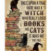 8″x12″ Metal Aluminum Sign - Witch Love Book And Cat - Image 3
