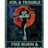 8″x12″ Metal Aluminum Sign - Double Double Toil And Trouble Witch Black Cat - Image 3
