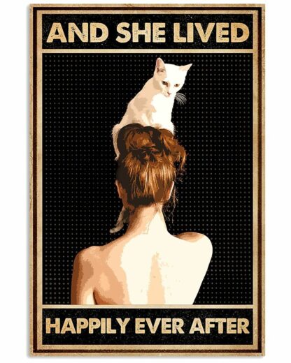 8″x12″ Metal Aluminum Sign - And She Lived Happily Ever After - Image 3