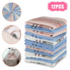 12pcs Men's Handkerchiefs Classic Hankies Hanky Pocket Square Hankerchief Random