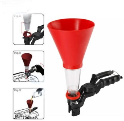 Fuel Oil Funnel Adjustable For Gasoline Engine Car Auto Motorcycle Automotive